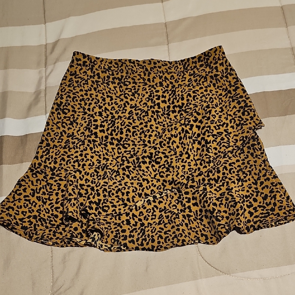 Altar'd State Animal Print Mini Skirt